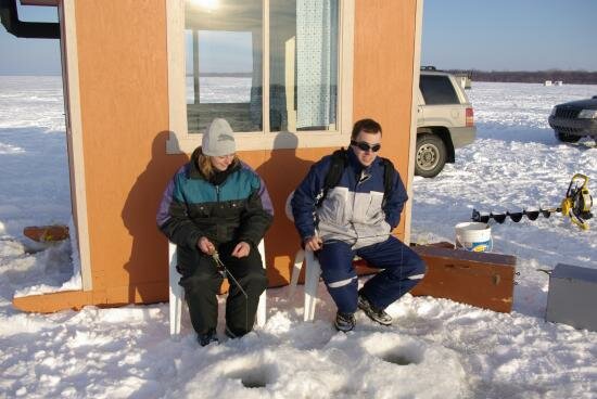 LA PECHE SUR GLACE ont est bien au soleil !!! LA PECHE SUR GLACE ont est bien au soleil !!!